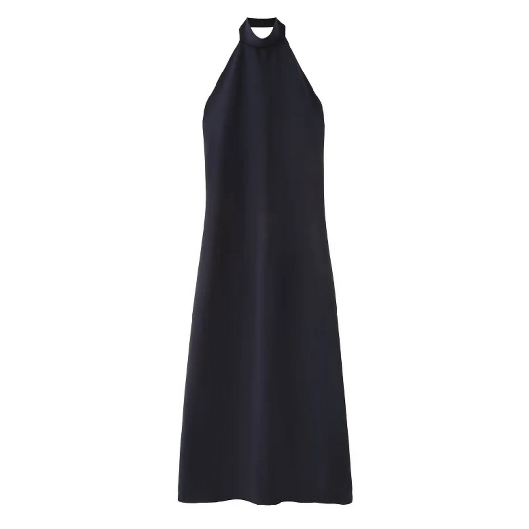 Lily | Backless Shoulder Midi Dress for Summer Parties and Beach Days - S