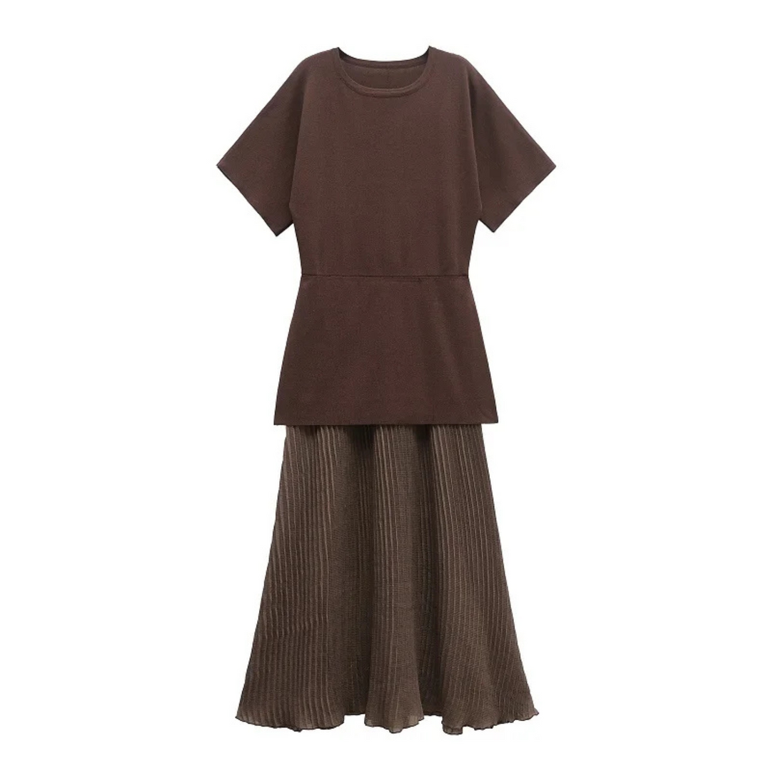 Mia | Short-Sleeved Maxi Dress for Vintage Party Looks - S
