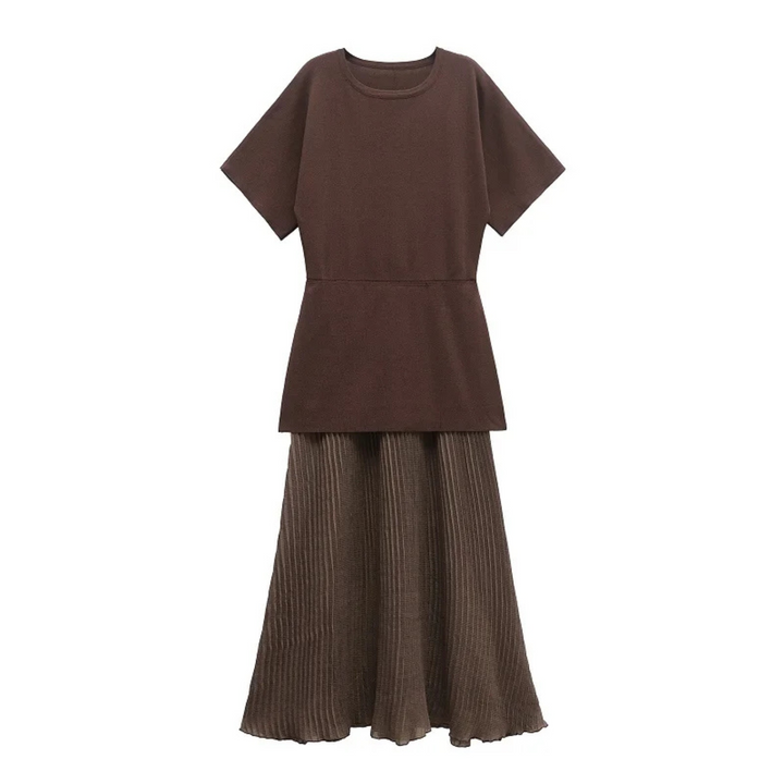 Mia | Short-Sleeved Maxi Dress for Vintage Party Looks - S