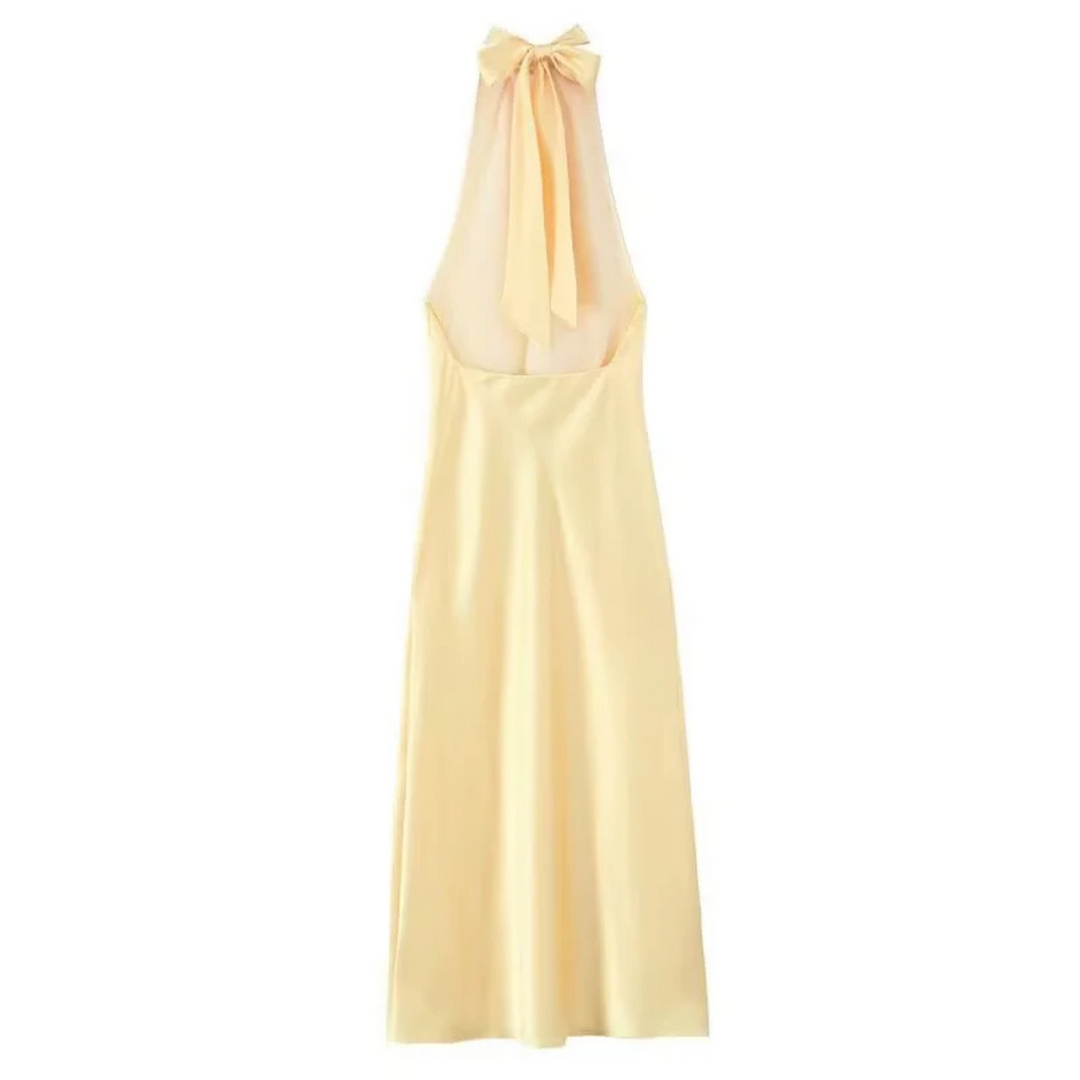 Ruby | Backless Midi Dress for Summer Parties