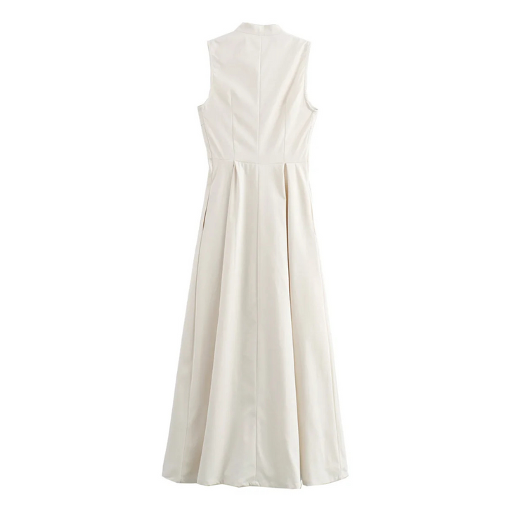 Evie | Sleeveless Zipper Maxi Dress for Summer Holidays and Parties
