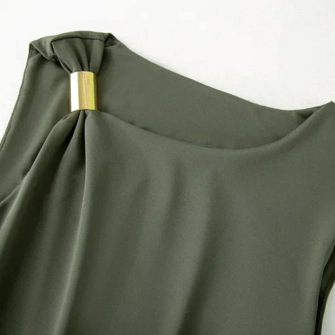 Indiana | Asymmetrical Bodycon Sleeveless Dress for Holidays