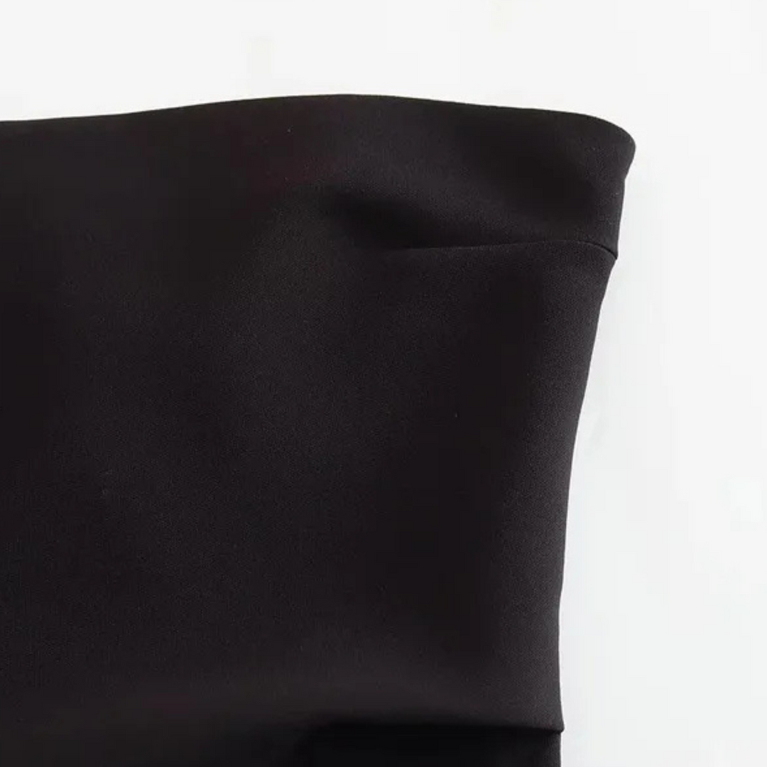 Isla | Black Sleeveless Bodycon Ruched Dress for Summer Parties