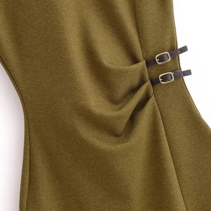 Matilda | Pleated Midi Dress Sleeveless Spring Vintage Party Dress