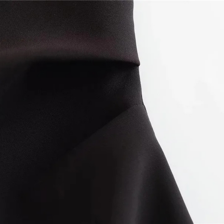 Isla | Black Sleeveless Bodycon Ruched Dress for Summer Parties