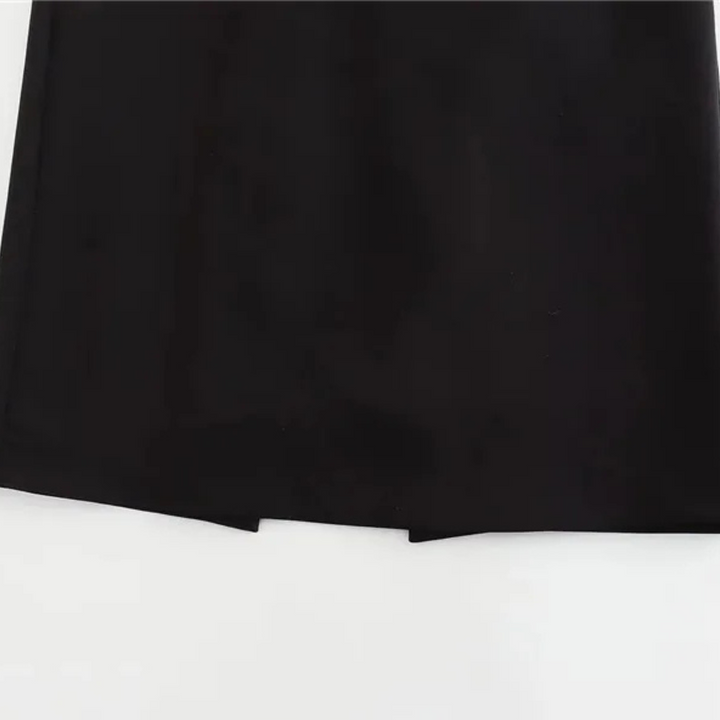 Isla | Black Sleeveless Bodycon Ruched Dress for Summer Parties