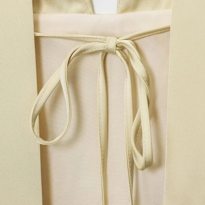 Sienna | Scarf Satin Backless Maxi Dress for Summer Evenings