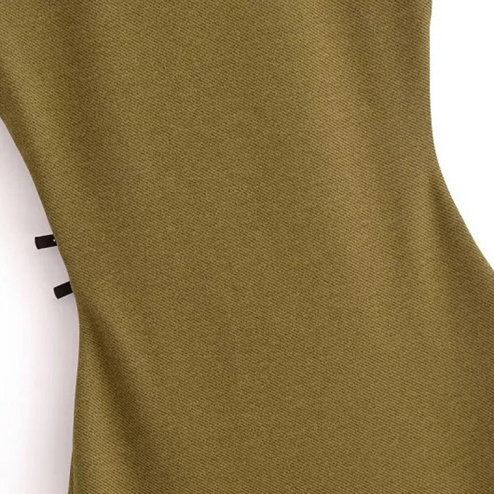 Matilda | Pleated Midi Dress Sleeveless Spring Vintage Party Dress